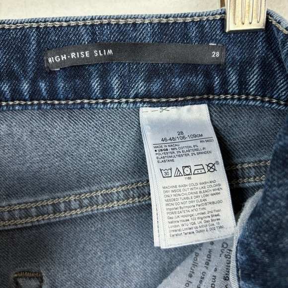 Banana Republic Premium Denim High-Rise Slim Jeans Sz 28 - Picture 7 of 7